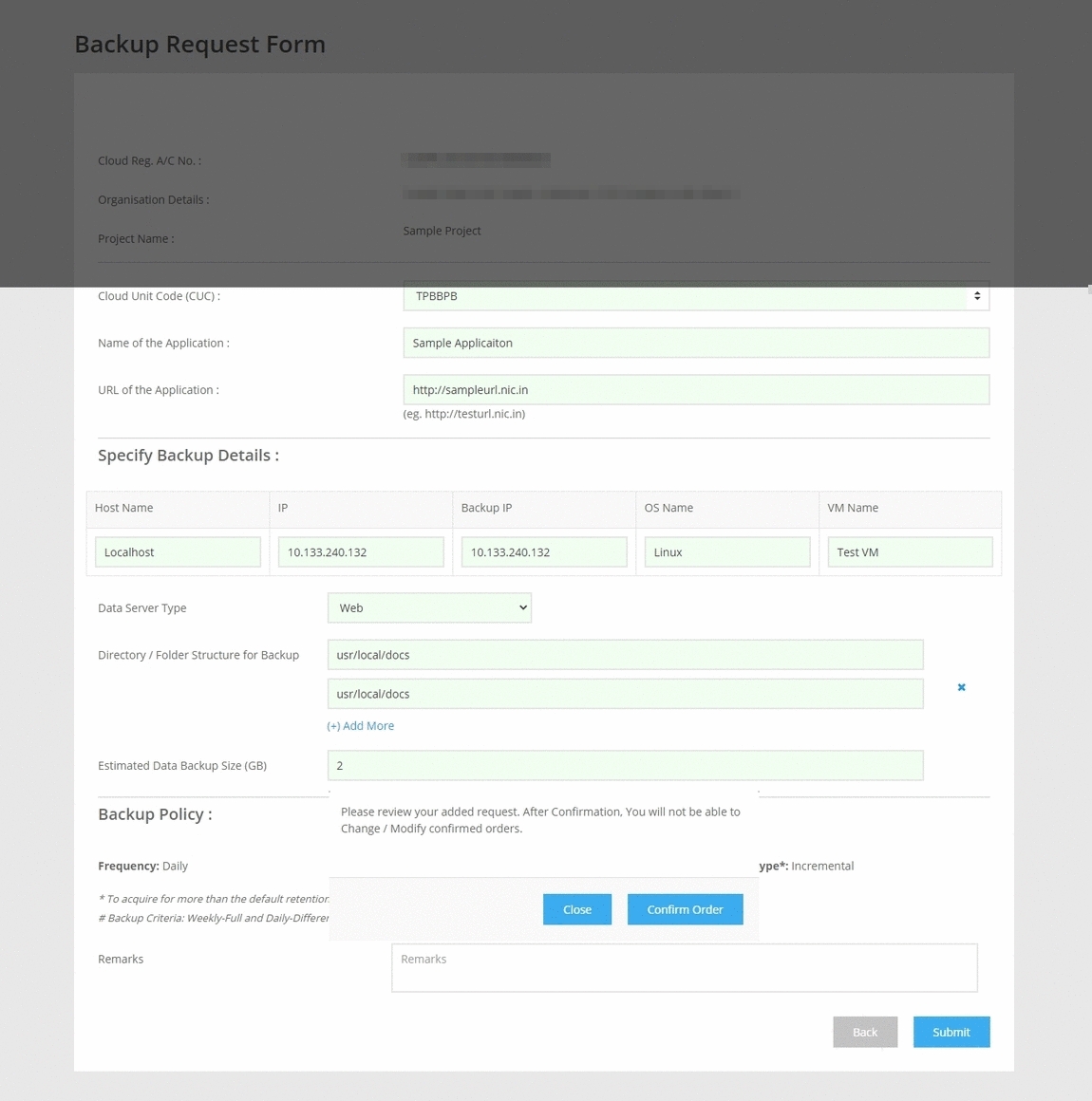 NICSI Cloud Services, Services Available on Cloud