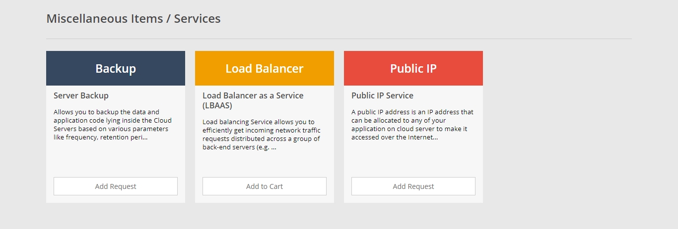 NICSI Cloud Services, Services Available on Cloud